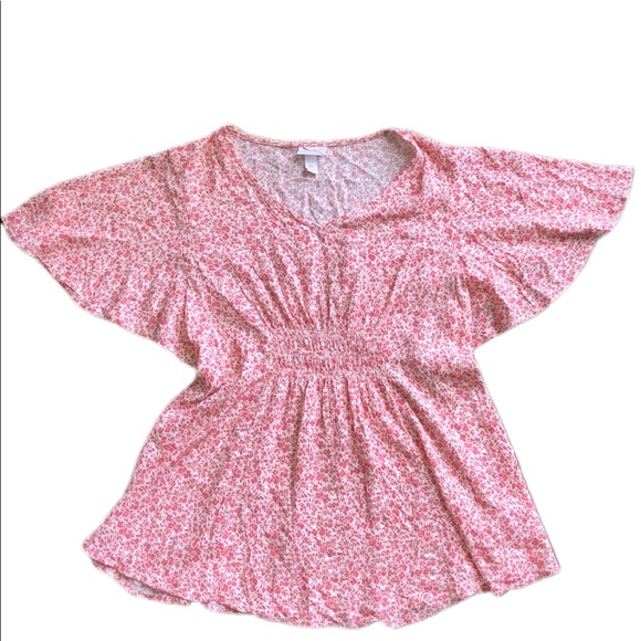 Isabel Maternity Smocked Floral Blouse - Picture 3 of 6